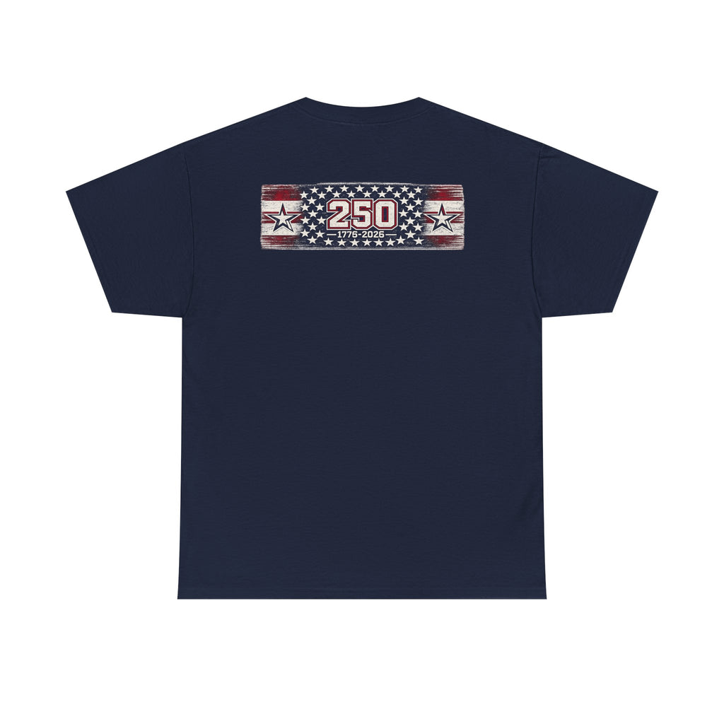 250 Years American Distressed Stars Stripes
