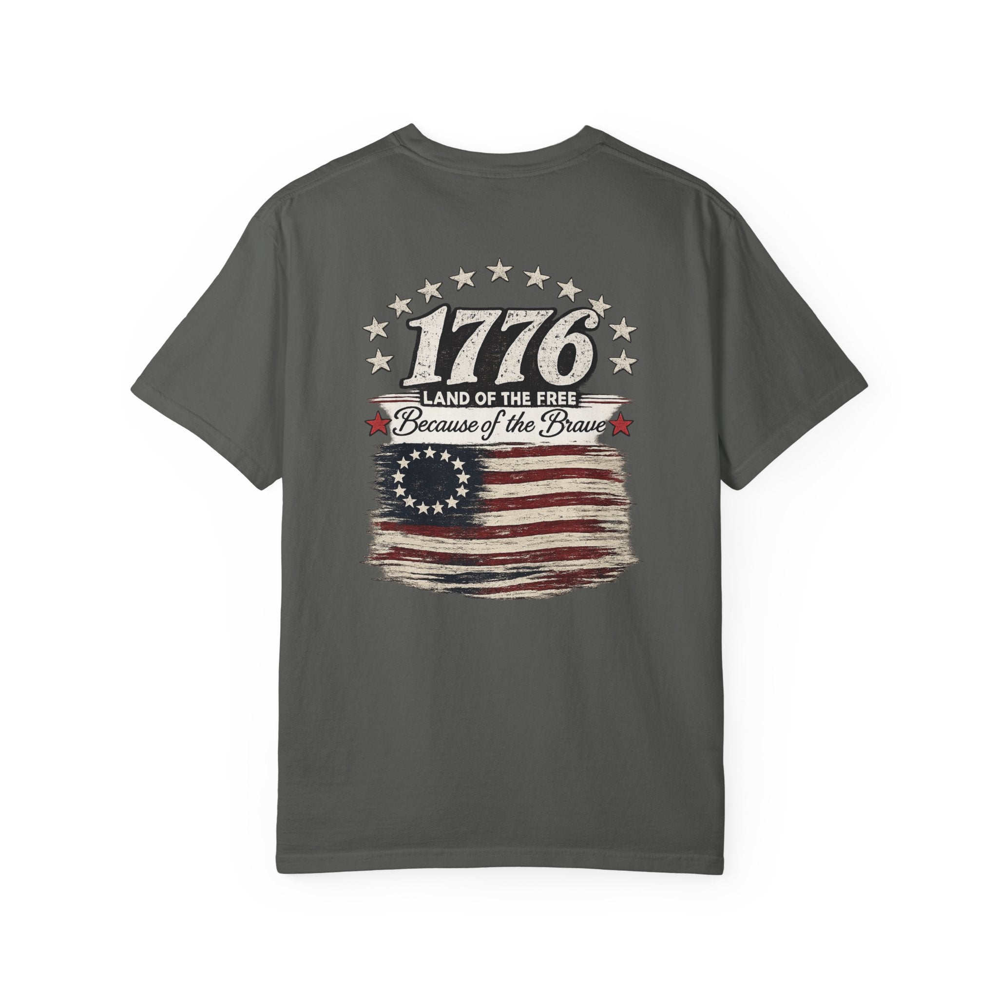 1776 Land of the Free Because of the Brave Shirt