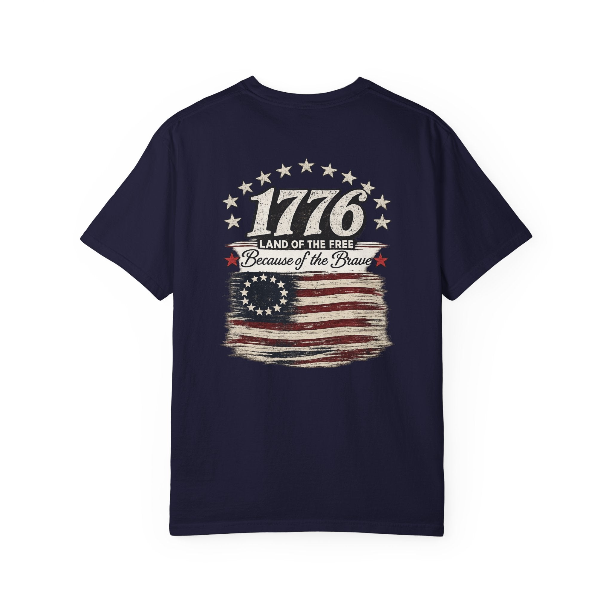 1776 Land of the Free Because of the Brave Shirt