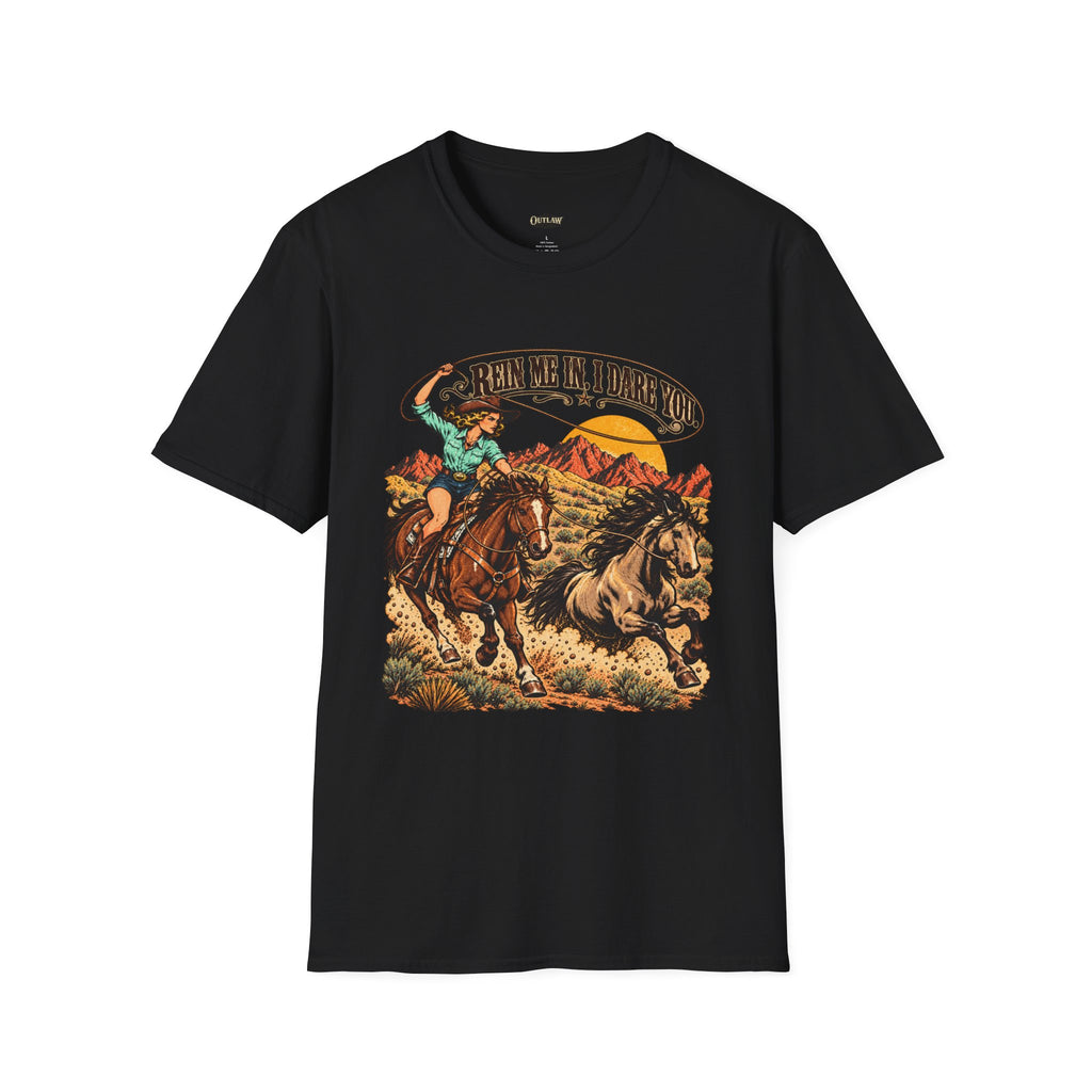 Rein Me In I Dare You Cowgirl Tee