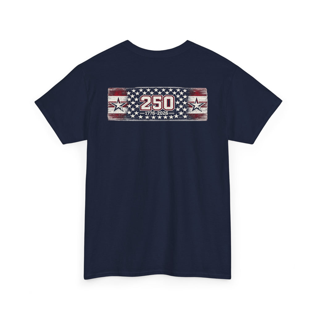 250 Years American Distressed Stars Stripes