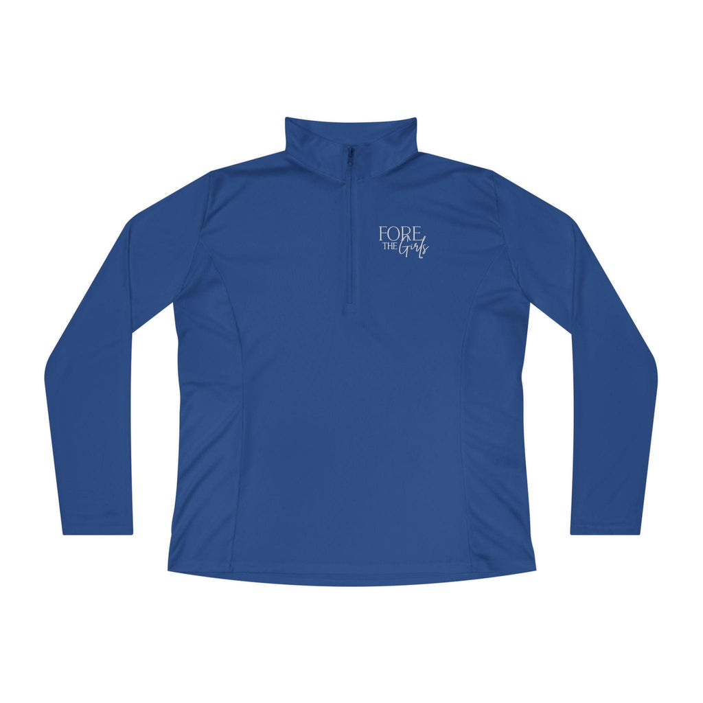 FORE The Girls Embroidered Quarter-Zip Pullover