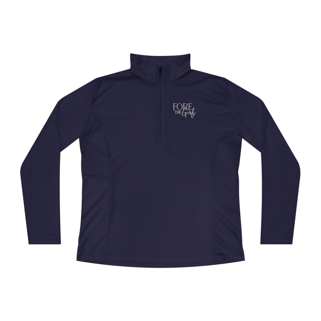 FORE The Girls Embroidered Quarter-Zip Pullover