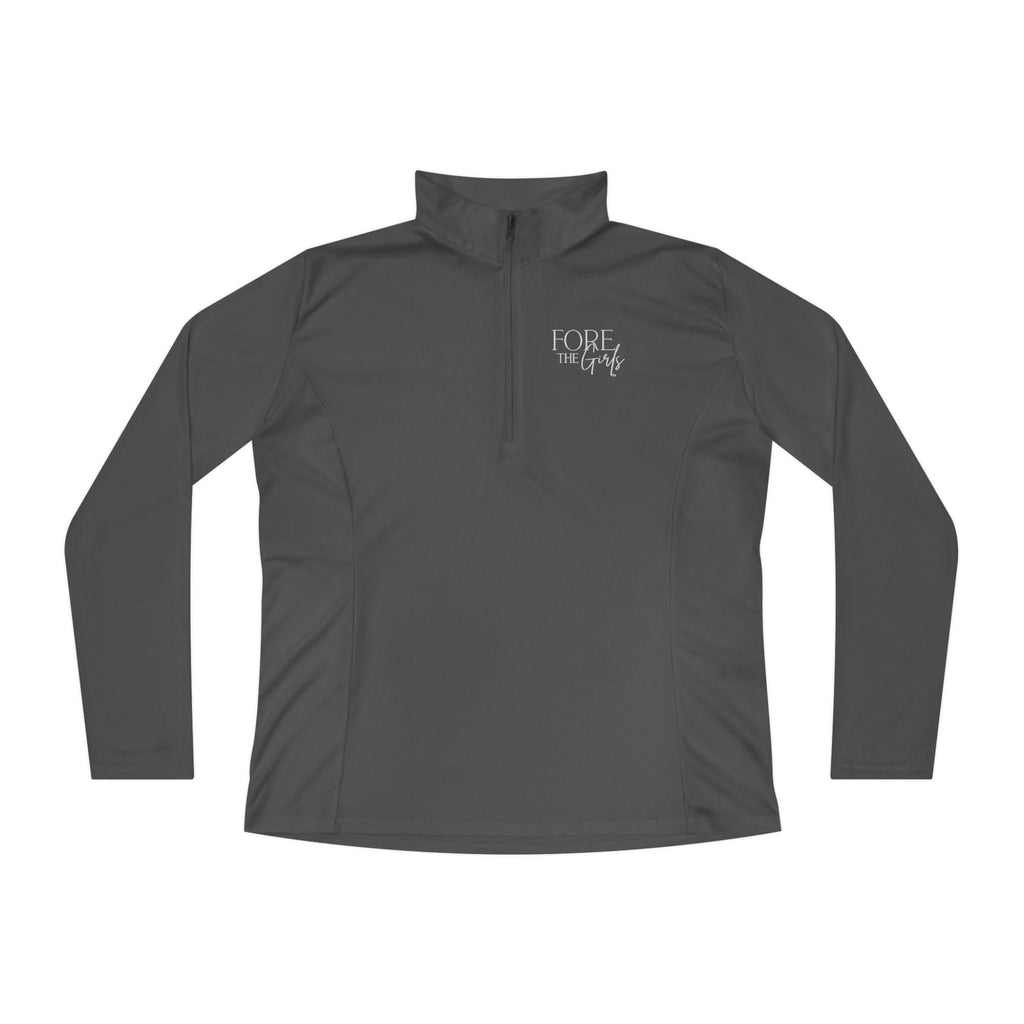 FORE The Girls Embroidered Quarter-Zip Pullover