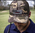 American Flag Golf Trucker Hat