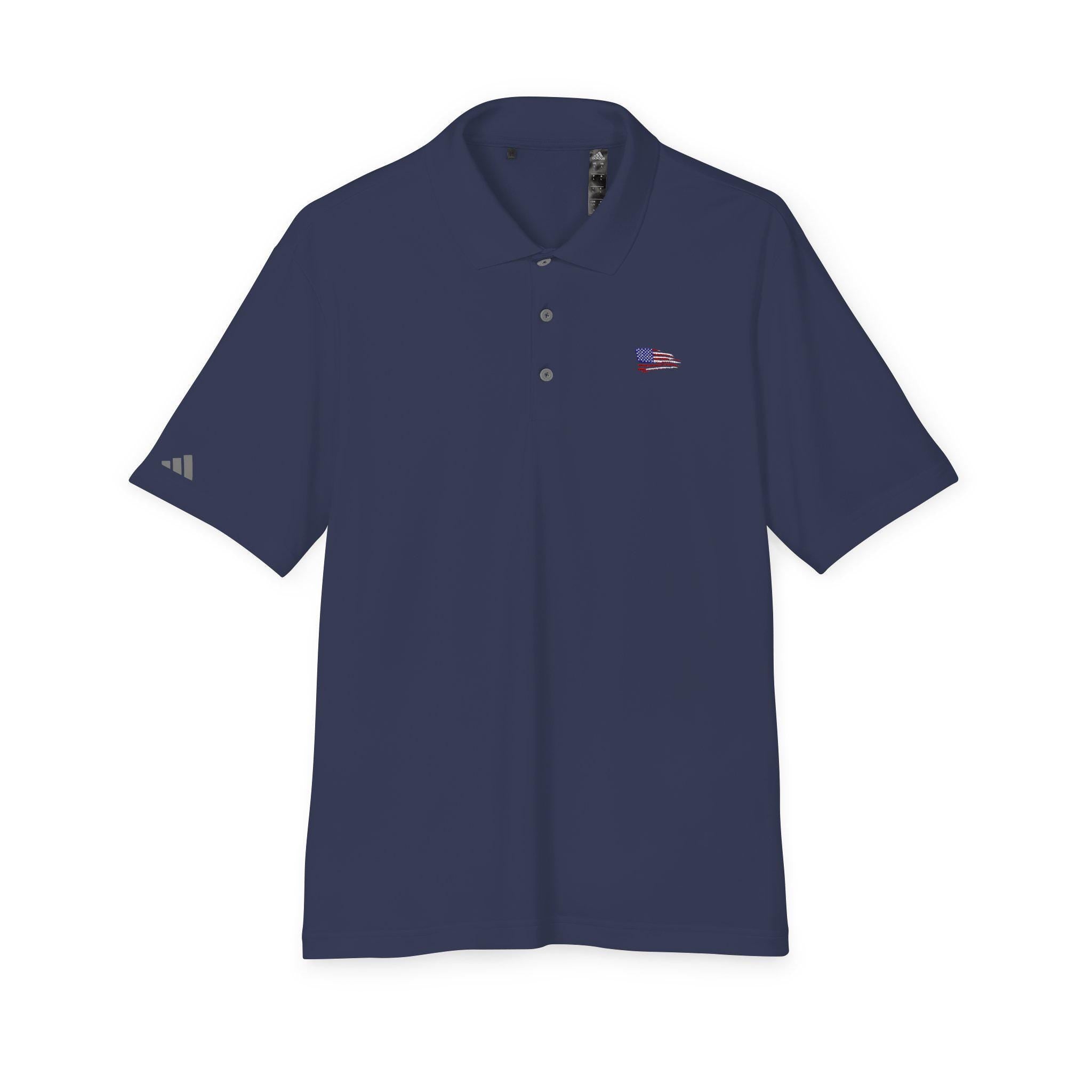 American Flag Golf Polo