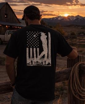 American Flag Golf Tee