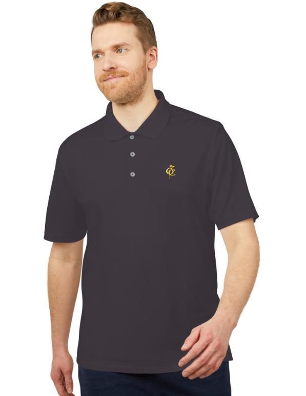 Gold Golf Monogram Polo