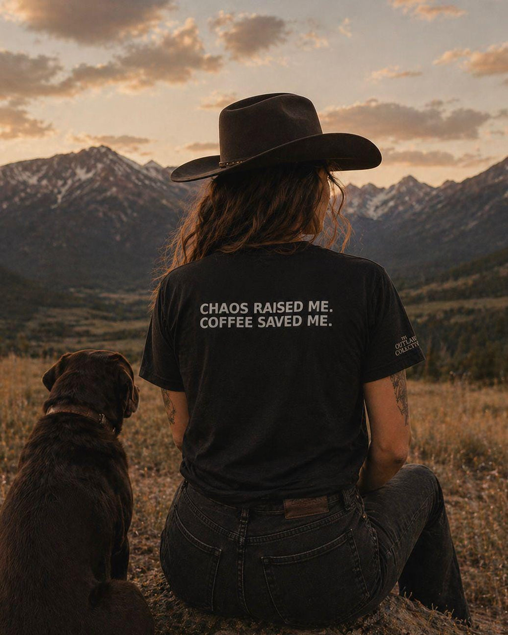 Chaos Raised Me Coffee Saved Me Tee