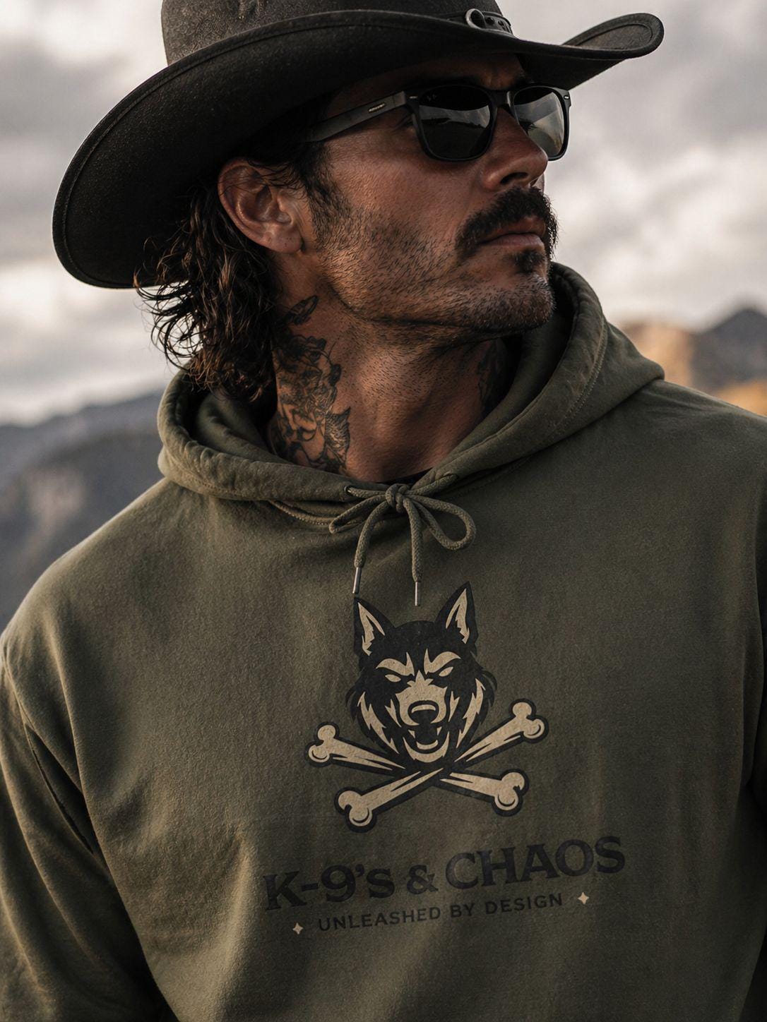 K-9s Skull Dog Hoodie