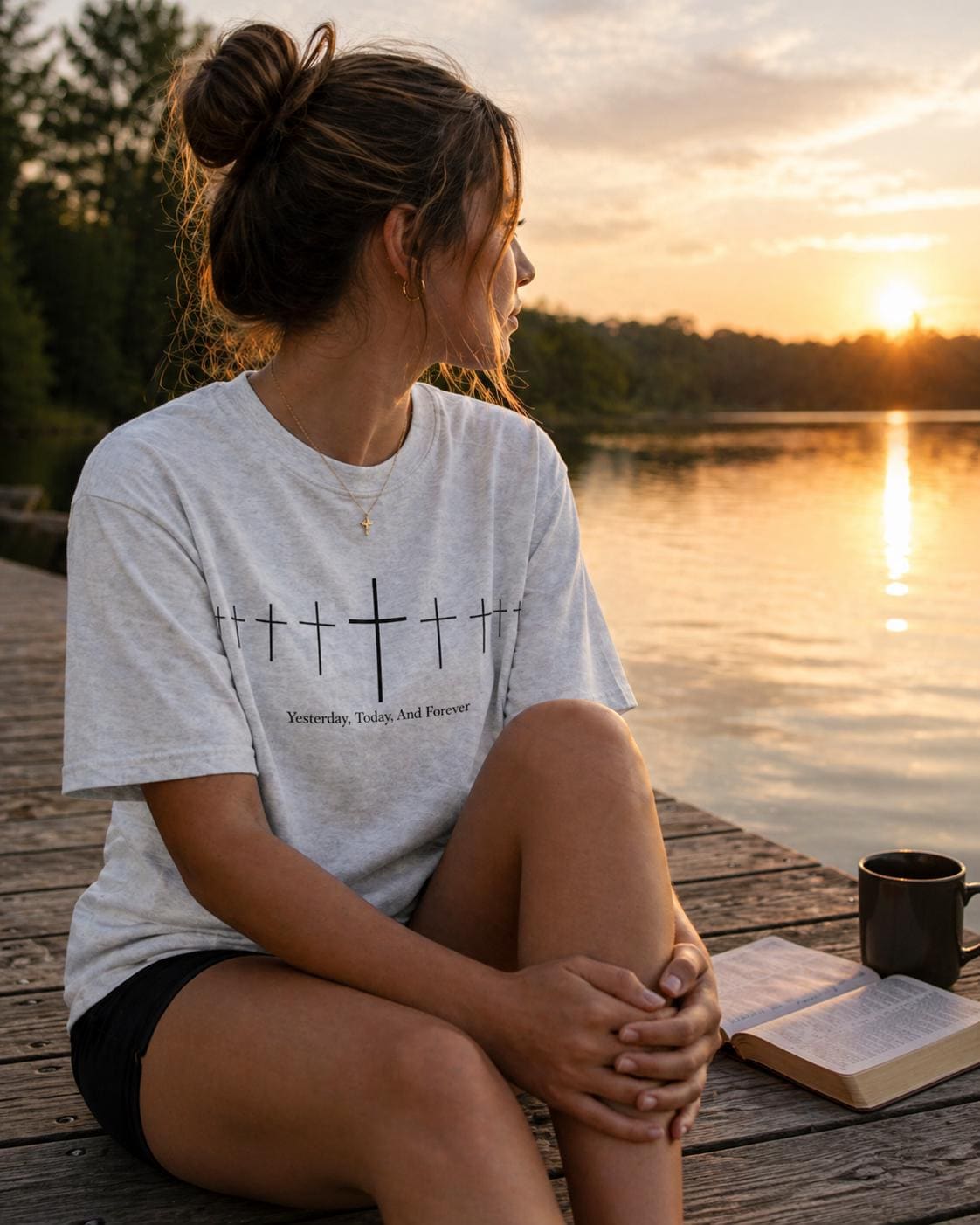 Christian Crosses Line Tee