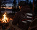 Thin Red Line American Flag Hoodie