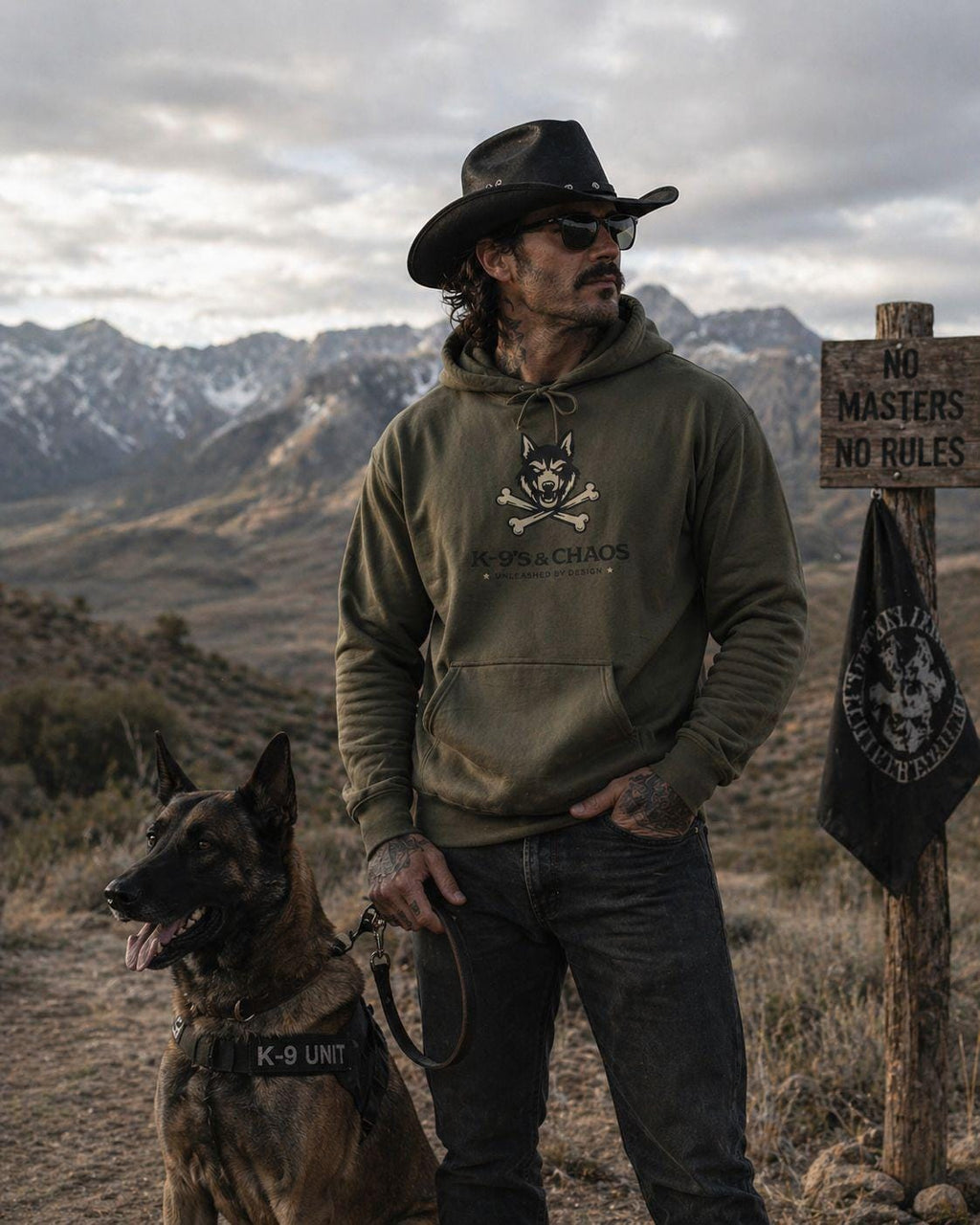 K-9s Skull Dog Hoodie