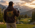 Outlaw Golf American Flag Skull Hoodie